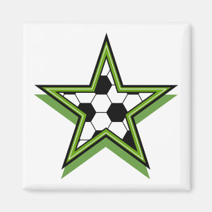 grönt för fotbollsstjärnor magnet