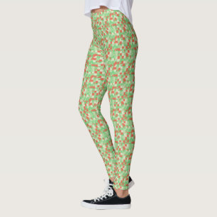 Grönt för fyrkantig Orange och videokamera med myc Leggings
