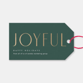 Grönt för Glatt enkelhet i Helgdag och Guld Presentetikett