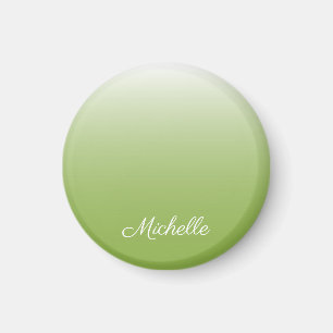 grönt för grå personlig-övertoning, ombre greenery magnet