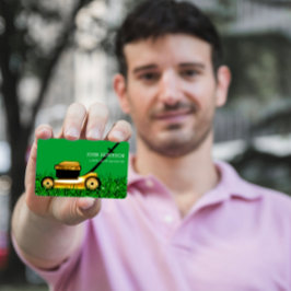 Grönt för  gräddskärningstjänster för gräsmatta visitkort