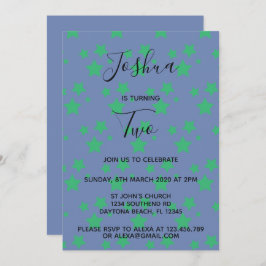 Grönt för inbjudan att ringa lilla stjärnor