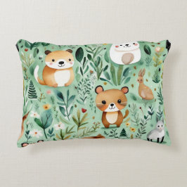 Grönt för landskapsdekantering för blommigt av kär prydnadskudde