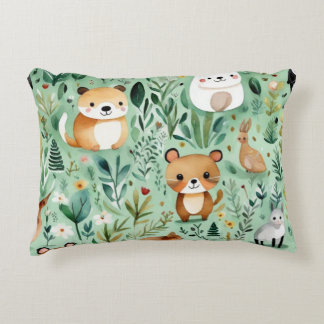 Grönt för landskapsdekantering för blommigt av kär prydnadskudde