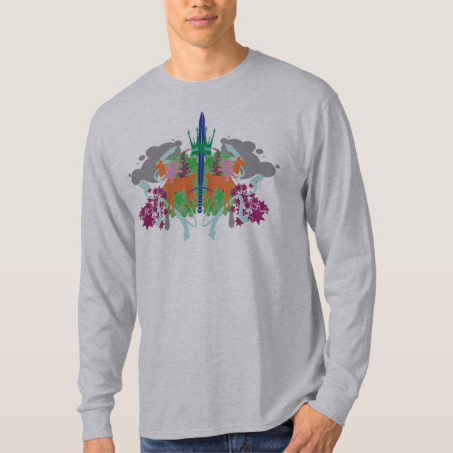 Grönt för långärmad för DollieYamma färgversion Tee Shirt (Framsida)