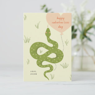 Grönt för Lycklig Valentine Day Card Inbjudningar