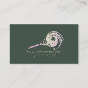 Grönt för Magic Whisk Bakery Bling Pastry Chef sag Visitkort