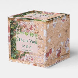 Grönt för målade Bricks Ivy Wedor Favor Box Presentaskar