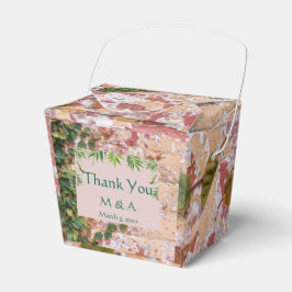 Grönt för målade Bricks Ivy Wedor Favor Box Presentaskar