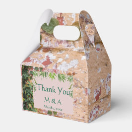 Grönt för målade Bricks Ivy Wedor Favor Box Presentaskar