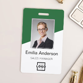 Grönt för medarbetarfoto i anpassningsbar Company 