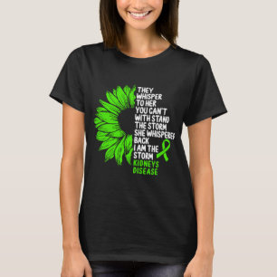 Grönt för medvetandegörande av njursjukdomar Ri T Shirt