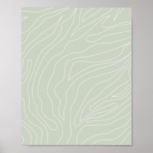 Grönt för minimal Abstrakt Poster