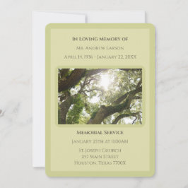 Grönt för minnesminnesförlust i Träd Inbjudningar