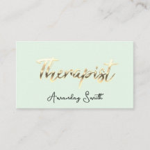 Grönt för Mint i Therapist Golden ScriptQR Logotyp
