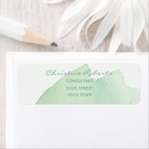 Grönt för modern Elegant Vattenfärgsreturtillägg f