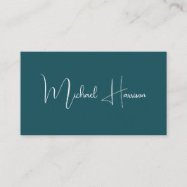 Grönt för Modern Namnteckning Professionell av QR- Visitkort