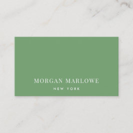 Grönt för modern Professionell för minimal Elegant Visitkort