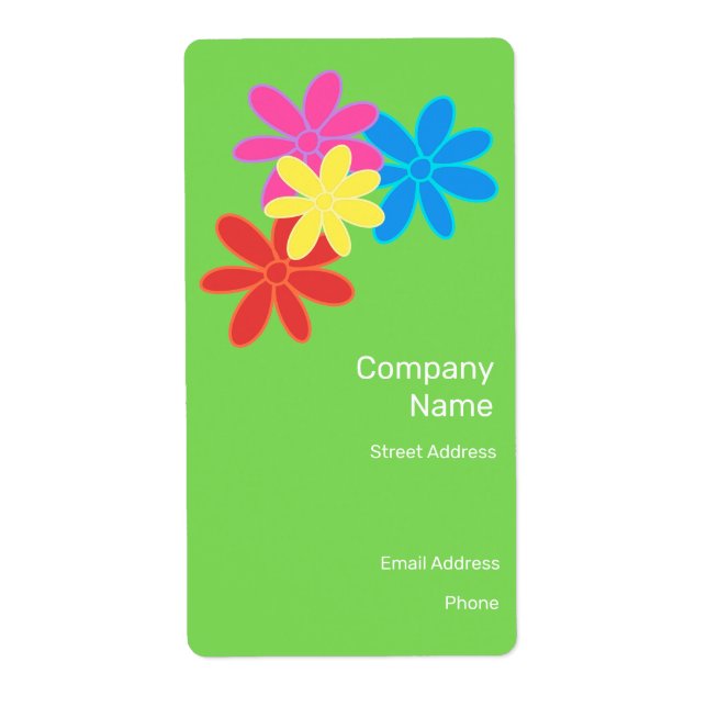 GRÖNT FÖR MODERN TRENDIG, FLOWER-ABSTRAKT, FLOWER FRAKTSEDEL (Framsidan)