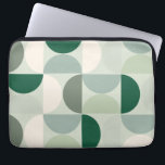 Grönt för Mönster i Modern Abstrakt i mitten av år Laptop Fodral<br><div class="desc">Det moderna mönster under medelårhundradet - abstraktens geometriska former - minimalistiskt mönster i grönt.</div>
