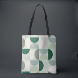 Grönt för Mönster i Modern Abstrakt i mitten av år Tygkasse<br><div class="desc">Det moderna mönster under medelårhundradet - abstraktens geometriska former - minimalistiskt mönster i grönt.</div>