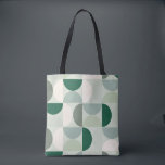 Grönt för Mönster i Modern Abstrakt i mitten av år Tygkasse<br><div class="desc">Det moderna mönster under medelårhundradet - abstraktens geometriska former - minimalistiskt mönster i grönt.</div>