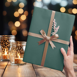 Grönt för mörk av blåaktigt fiske - Papper radbryt Presentpapper