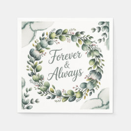 Grönt för myntGrönt och sålda eukalyptus Pappersservett