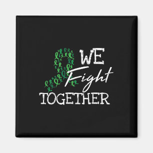 Grönt för njursjukdom Ribbon Family Quote Awarenes Magnet