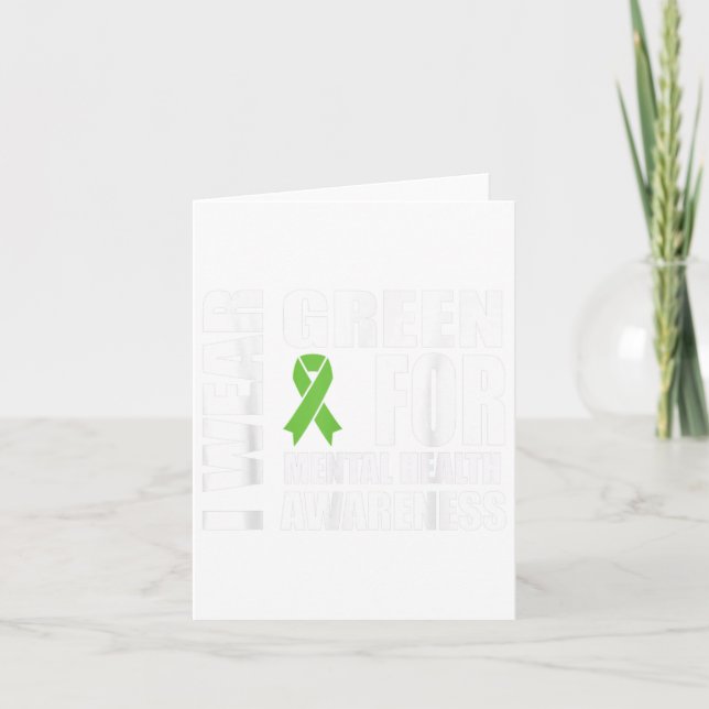 Grönt för ökad medvetenhet om psykisk hälsa - meny (Framsida)