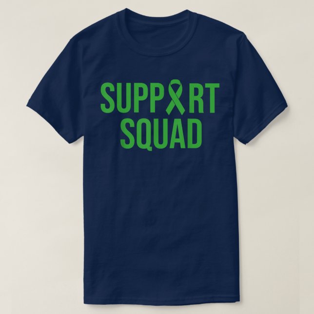 Grönt för ökad medvetenhet om psykisk hälsa t shirt (Design framsida)