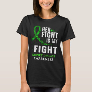 Grönt för ökad medvetenhet om sjukdomar Ribbon Man T Shirt