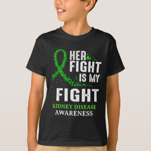 Grönt för ökad medvetenhet om sjukdomar Ribbon Man T Shirt