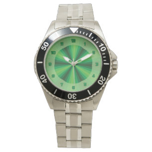 Grönt för optisk Illusion Armbandsur