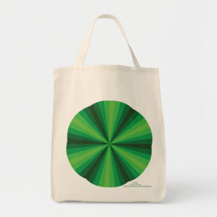 Grönt för optisk Illusion-symbol Tygkasse