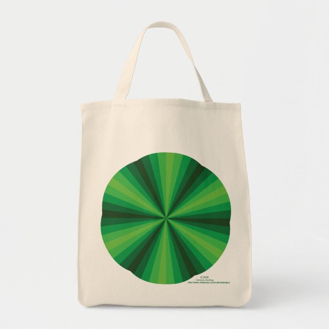 Grönt för optisk Illusion-symbol Tygkasse (Framsidan)