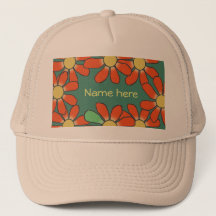 grönt för orange av blommigt