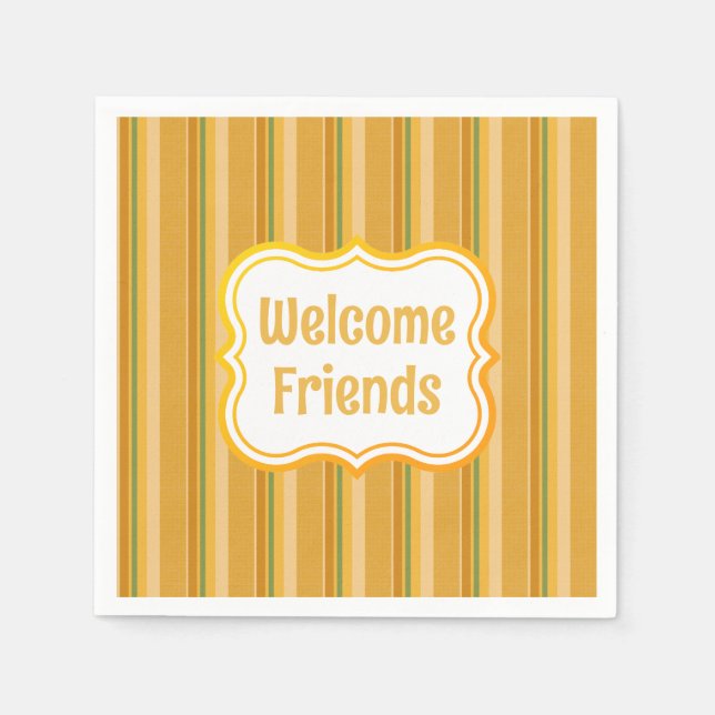 Grönt för Orange av Gulten Välkomstvänner - Papper Pappersservett (Framsidan)