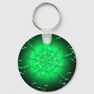 Grönt för ornament nyckelring
