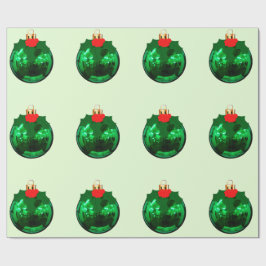 Grönt för ornament vid Ljust grönt radbrytning Pap Presentpapper