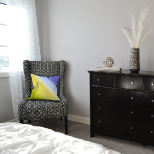 Grönt för övertoning gult lavender namn Dekorativ Kudde