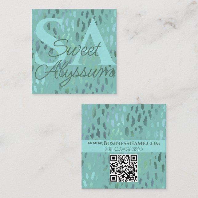 Grönt för popup-fönster för befordringsprogram fyrkantigt visitkort (Fram/baksida)