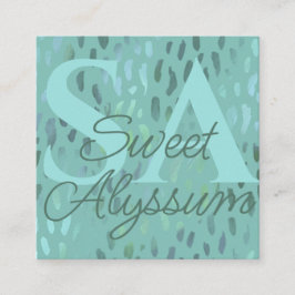 Grönt för popup-fönster för befordringsprogram fyrkantigt visitkort