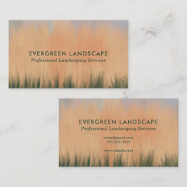 Grönt för professionell Landscaping Service Blue C Visitkort