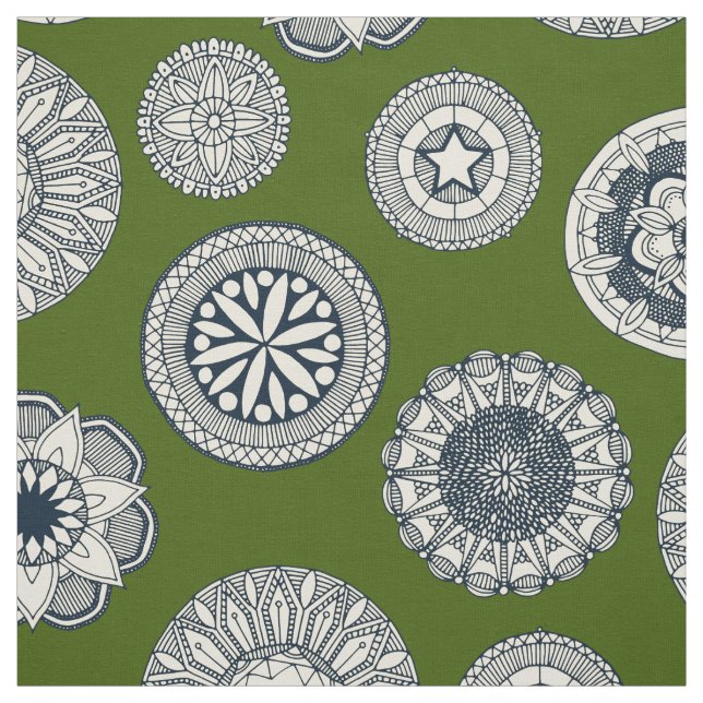 grönt för ringcirque spot tyg (Provkarta)