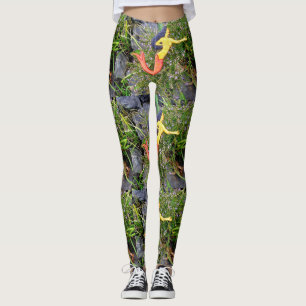 grönt för röd-svan sirenasjöjungfruar leggings