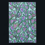 Grönt för Rosa av färglösa Löv Kökshandduk<br><div class="desc">Dansa ditt kök med den här söt handduken. Gör en underbar husuppvärmning eller en bröllop-gåva! Du kan anpassa den och även lägga till text. Kolla min butik för mycket mer färg och mönster!</div>