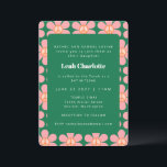 Grönt för Rosa av  i Cute Retro Flower Peace Bat m Inbjudningar<br><div class="desc">Bat mitzvah inbjudan till Cute Retro Flower Peace Rosa and Grönt</div>