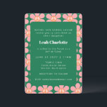 Grönt för Rosa av  i Cute Retro Flower Peace Bat m Inbjudningar<br><div class="desc">Bat mitzvah inbjudan till Cute Retro Flower Peace Rosa and Grönt</div>