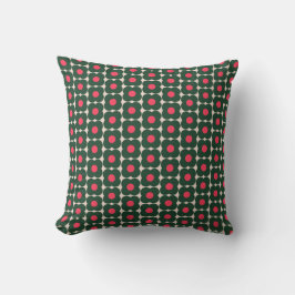 Grönt för Rosa av  i Mönster, Cute Retro Flower Kudde